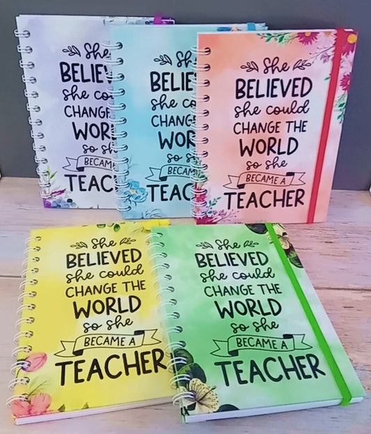 Teacher's Appreciation Journals | She Believed She Could Change The World So She Became A Teacher