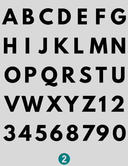 Cardstock Alphabet 10 Pieces