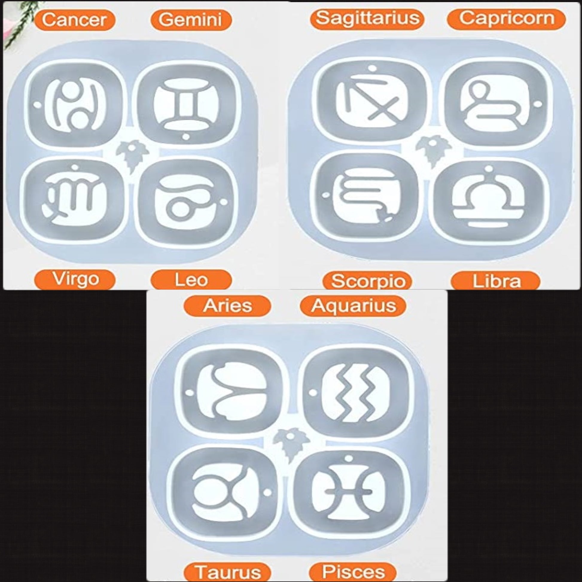 Customized Zodiac Resin Keychain