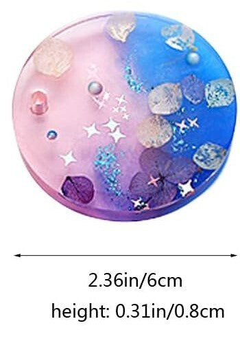 Customized Circle Resin Keychain