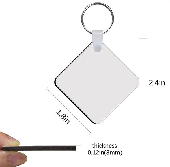 Customized Double-sided Sublimation Keychain | Permanent Design