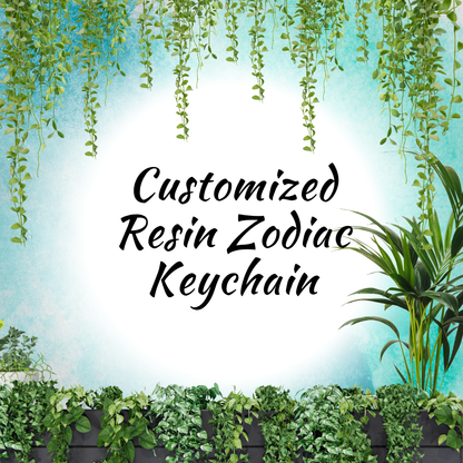 Customized Resin Zodiac Keychain