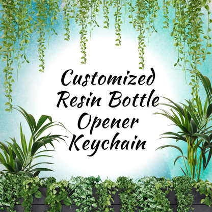 Customized Resin Bottle Opener Keychain