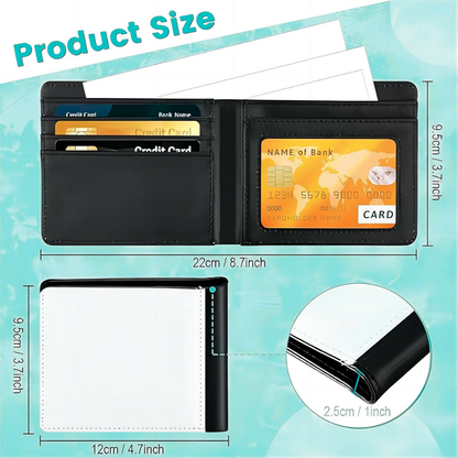 Customized Sublimation Male Wallet | Permanent Design