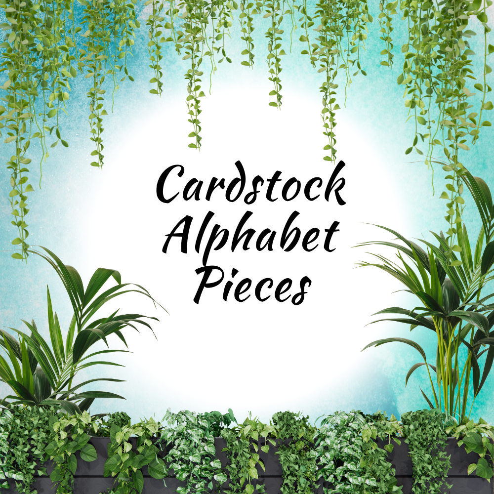 Cardstock Alphabet 10 Pieces