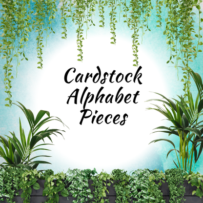 Cardstock Alphabet 10 Pieces